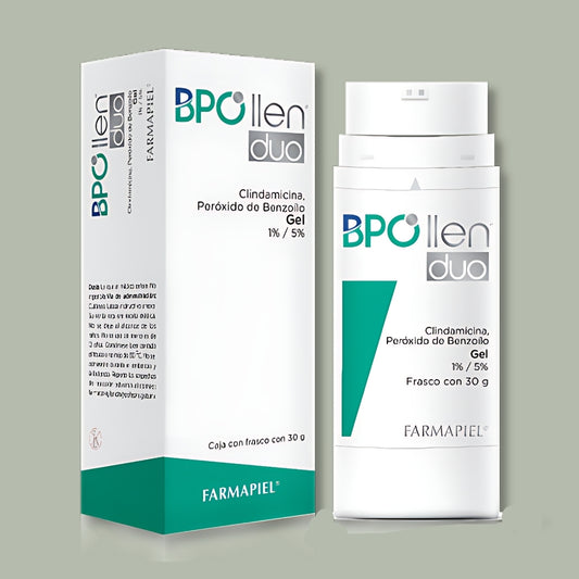 Bpollen duo - Clindamicina, Peróxido de benzoílo Gel 1% / 5%